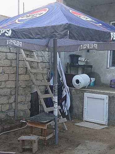 zontik satilir: Küçə/kafe üçün böyük ölçülü reklam günbəzi – Pepsi brendli — 1