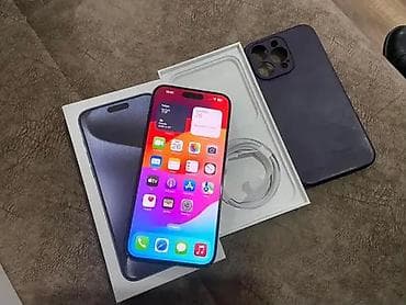 mini ipad 6: IPhone 15 Pro, 256 GB, Blue Titanium, Barmaq izi, Face ID, Sənədlərlə — 3