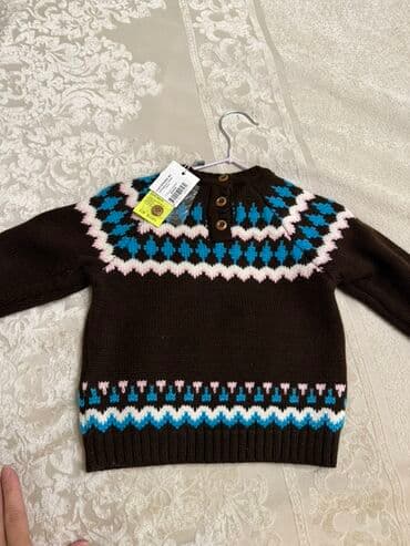 qəhvəyi bodiklər: Uşaq geyim dəsti 1) Qəhvəyi sviter: yenidir 9ayliq - Skandinaviya — 1