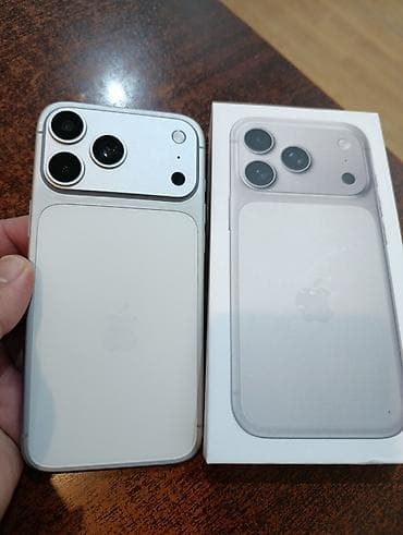 iphone 15 pro max azn: IPhone 17 Pro Max, 512 GB, Gümüşü, Face ID — 1