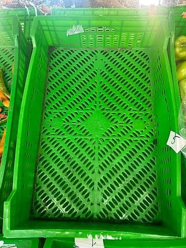 quru vitrin: Meyvə-tərəvəz və ərzaq üçün plastik yeşik - Material: möhkəm, qalın — 3