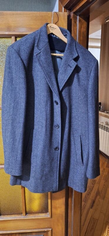 drap paltolar erkaklar uchun: Marco Donati kişi paltosu - Rəng: tünd boz/çəhrayı alt tonlu, xırda — 1