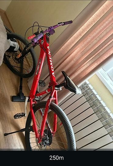 vlasibet: Dağ velosipedi – AoMENA (qırmızı rəng) Xüsusiyyətlər: - Alüminium — 2