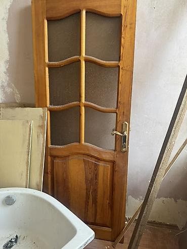 poluq taxta: Taxta interyer qapısı 1 ədəd - Material: təbii ağac (şam teksturası — 1