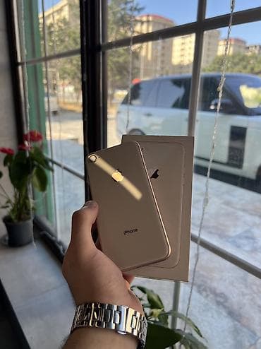 i̇phone 2: IPhone 8, 64 GB, Rose Gold, Barmaq izi, Simsiz şarj — 1