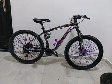 velosiped kilidi: Velosiped – dağ tipli, fərqli dizaynlı - Çərçivə: qrafiti/stikerlərlə — 2