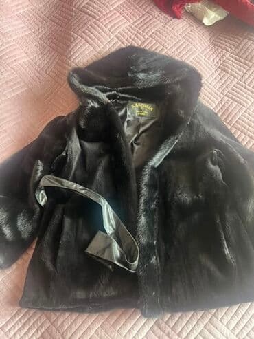 женские шапки из чернобурки: Шуба, L, цвет - Черный — 1