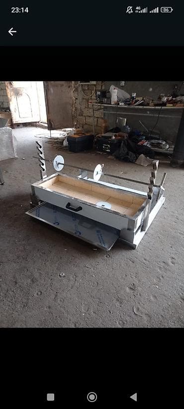 Оборудование для производства: Köz Döner Manqallari ve Havalandirmalarin, Nerj Masalarin Satisi, Her — 1