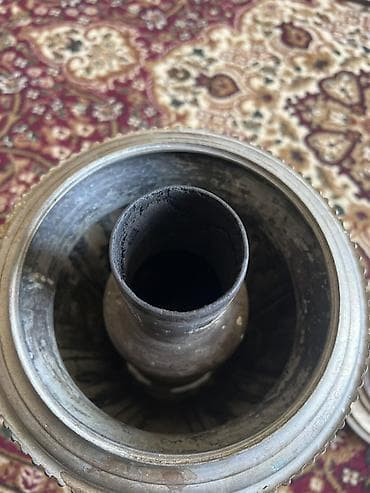 antik stul: Antik metal samovar - Material: ağır döküm/metal gövdə, dekorativ — 2