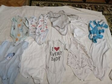 детские вещи на 9 лет: Bodi, Uniseks, 6 - 9 ay — 3