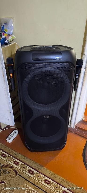 musiqi: Parti/karaoke səs sistemi – FONI markalı böyük portativ kolon 3 defe — 3