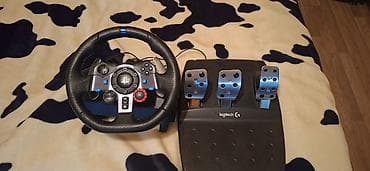 Logitech G29 yarış sükanı və 3 pedallı set - Dəri örtüklü 900° dönmə