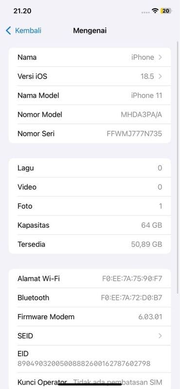 QAZ: IPhone 11, Qara, Face ID — 6