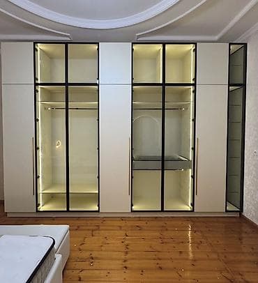 şüşə masa: İkinəfərlik çarpayı, Dolab — 6