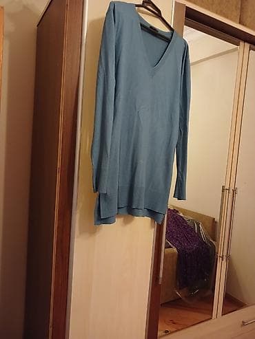 Толстовки, худи: Толстовка, Mango, One size, цвет - Синий — 1