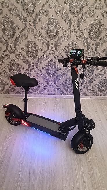 samkat: Elektrikli skuter – Toba - Güclü ön ikiqat LED fənərlər və arxa STOP — 5