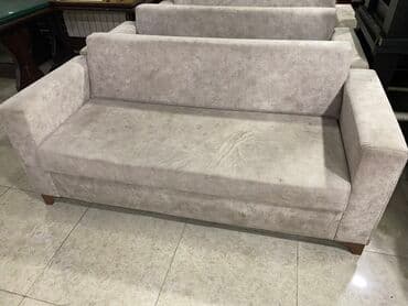 диван и 2 кресла: Диван, Нераскладной, Без подьемного механизма, Ткань — 1