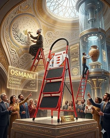 3d rucka: OSMANLI Türk nərdivanları - Türkiyə istehsalı - Qalın, yüksək dözümlü — 3