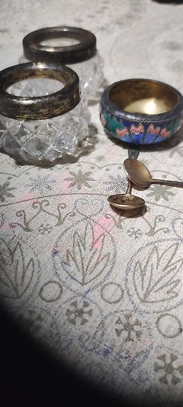 qab qaşiq: Qənd qabı, 1960 il, Gümüş, SSRİ — 6