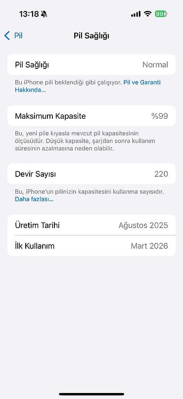 iphone 13 pro max: IPhone 16, 128 GB, Ağ, Face ID — 3