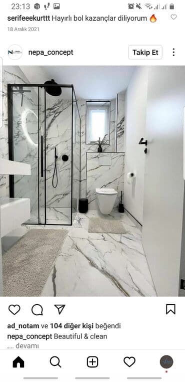 dush kabinalari: Hamam aksesuarları, dolab, vanna,cambalkon,  kabin, arakesme ve — 1