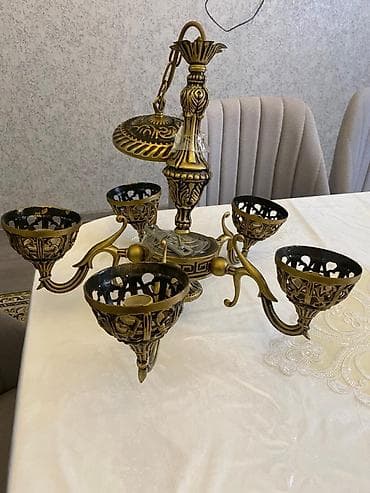 Çılçıraq, 5 lampa, Metal — 1