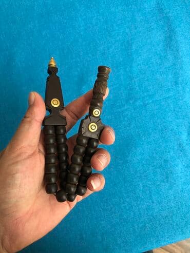 nişan xoncaları bəzədilməsi: Tesbeh 30 sm uzunlugda turmede hazirlanib materiali Ebonit ideal — 6