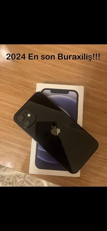 iphone 12 bakida: IPhone 12, 64 GB, Qara, Face ID, Zəmanət, Sənədlərlə — 1