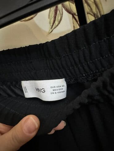 flisli qadın leqqinsləri: Şalvar, Mango, S, XS, rəng - Qara — 2