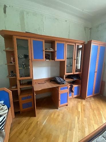 3d defter: Uşaq/yeniyetmə otağı üçün tam mebel dəsti Komplekt: - Geniş divar — 1