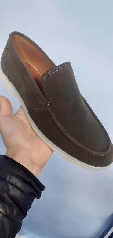 ayqqabi: Məhsul: Kişi loafer ayaqqabıları - Material: yumşaq süet üstlük — 2