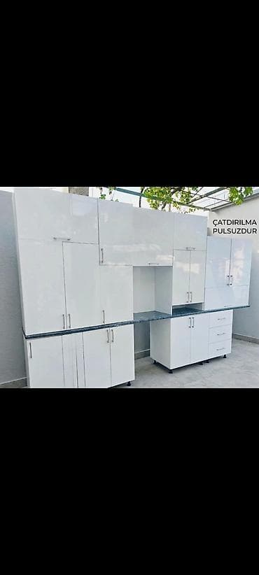 Ev üçün mebel: Mətbəx mebeli 450 AZN üstündə aspirator,moyka verilir ölçü 3.80 sm — 1