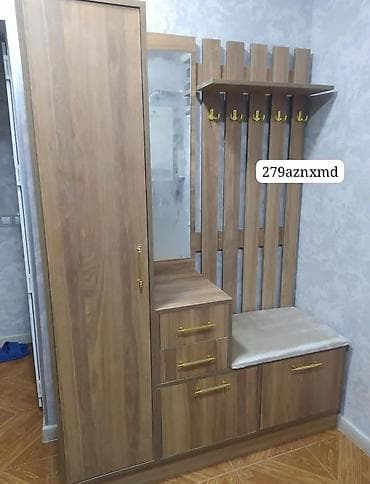 Dəhliz üçün çoxfunksiyalı giriş dolabı və askı sistemi. - Material lalafo.az -da Dəhliz üçün çoxfunksiyalı giriş dolabı və askı sistemi. - Material