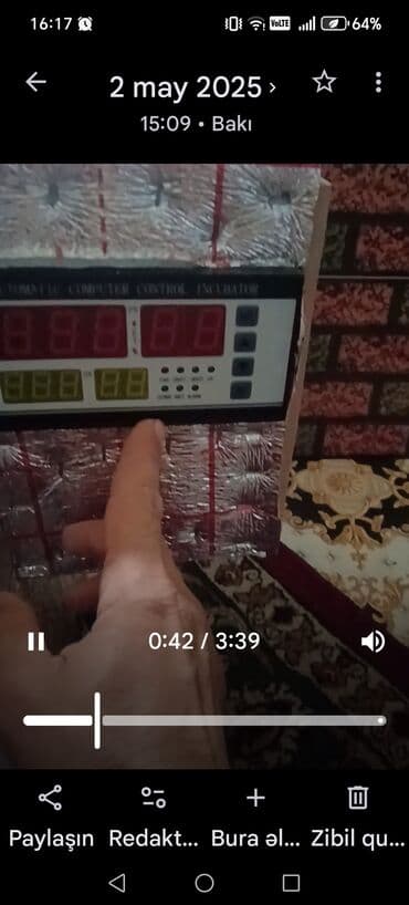 Gəmiricilər: Salam sifarişlə inqubator ylgıram 200 yumurtalı 300 azen tam — 1