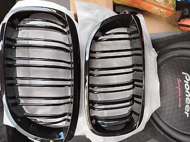 ucuz masin: BMW ön radiator barmaqlığı (iki hissə – sol və sağ) - Dizayn: “double — 3