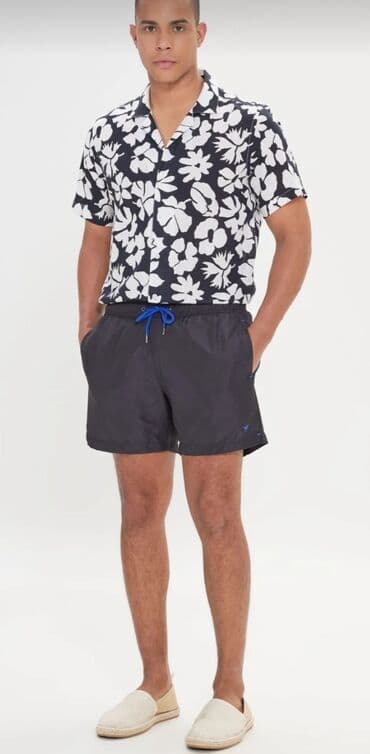 multivita sistemi qiymeti: Şort, Massimo Dutti, M, rəng - Göy — 2