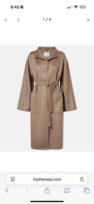 qadin geyimler: Palto, Max Mara, XL, rəng - Bej — 5