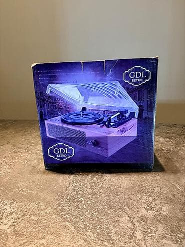dj stand: 🎵 Retro Vinil Pleyer (Gramofon) – Bluetooth / AUX / Daxili Dinamik — 5