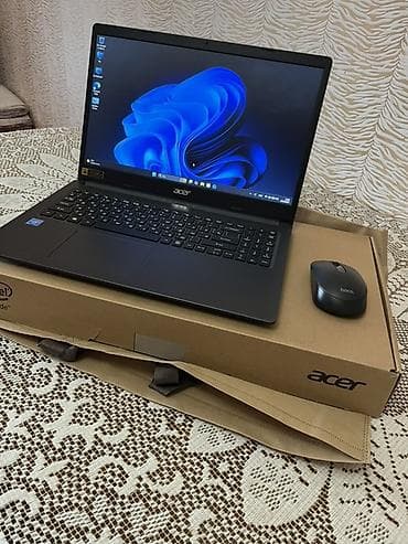 Acer noutbuk – 15.6" ekranlı, tam ölçülü klaviatura və böyük touchpad