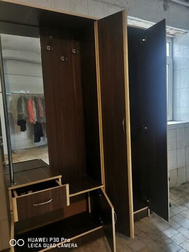 veşılka: Dəhliz üçün funksional mebel dəsti - Material: laminat/DPQ, tünd qoz — 1