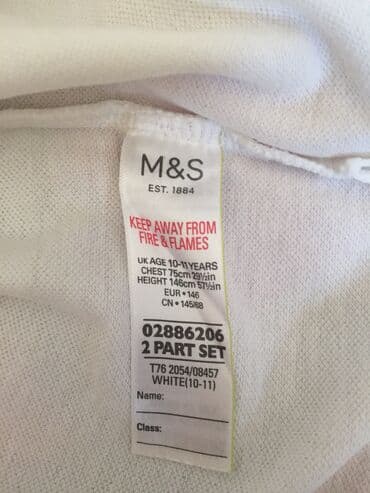 3 duymə koynək: Köynək, Qız üçün, 10 - 12 yaş, Marks & Spencer — 2