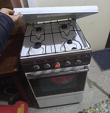 Qaz sobası Ayrıca dayanan, 4 gözlü