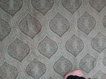 stul ortuyu: Yaşıl naxışlı süfrə/parça - Rəng: açıq-yaşıl fon üzərində tünd-yaşıl — 2