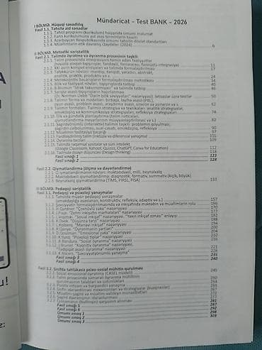 Elektrik nəqliyyatı: Məhsul: “Metodika – Pedaqogika: Test Bank” (2026, MIQ/Sertifikasiya) — 6
