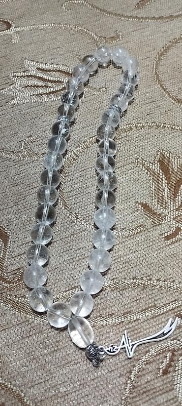 Orginal natural təbii təsbeh 33 ədəd şəffaf daş durr Nəcəf daşı billur lalafo.az -da Orginal natural təbii təsbeh 33 ədəd şəffaf daş durr Nəcəf daşı billur