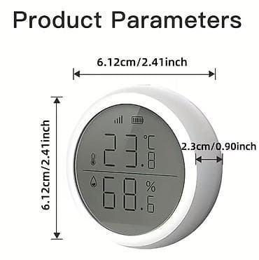термометр: Zigbee Temperatur Sensoru ve Rütubətölçən Sensor Whatsappa yazın Tuya — 5