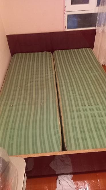 matras alti: İkili yaylı çarpayı və döşək dəsti - Ölçü: təxmini 2 nəfərlik (iki — 2