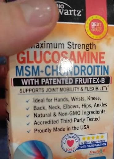vitamin b12 iynesi: BioSchwartz Glucosamine MSM + Chondroitin – Maximum Strength qida — 3