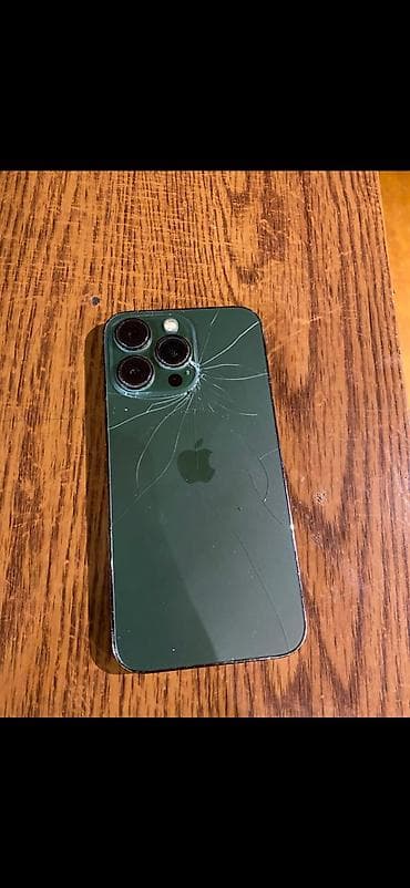 ide hard disk: IPhone 13 Pro, 128 GB, Alpine Green, Qırıq — 3