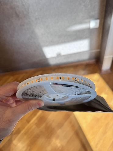 hamam perde: LED lent (2 x 25 m rulon) – 24V DC, 2835 tip LED. 1800 kelvin amber — 2